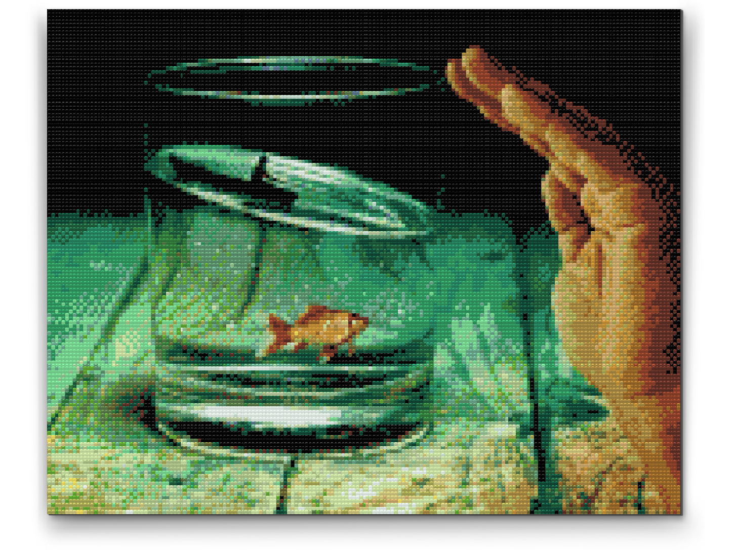 Diamond Paint - Fisk i glasset