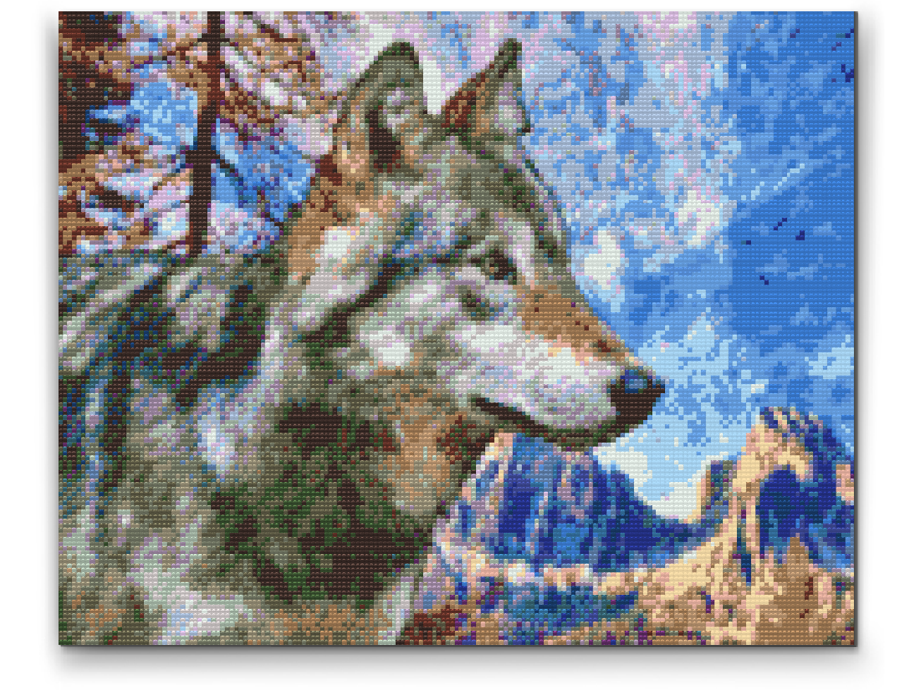 Diamond Paint - Ulven i bjergene