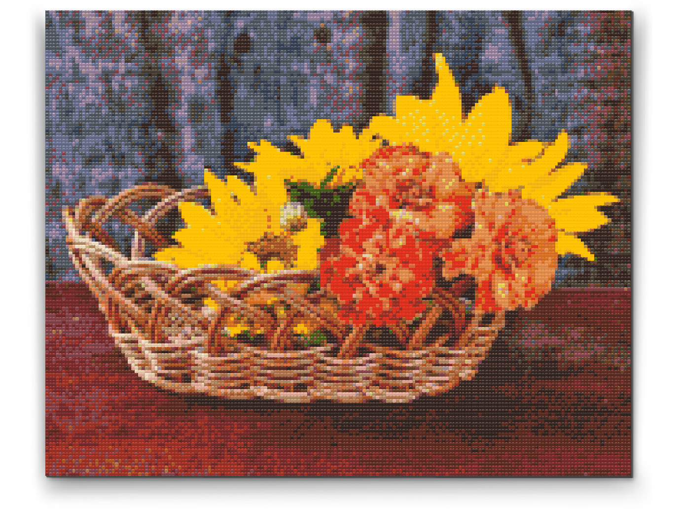 Diamond Paint - Kurv med blomster