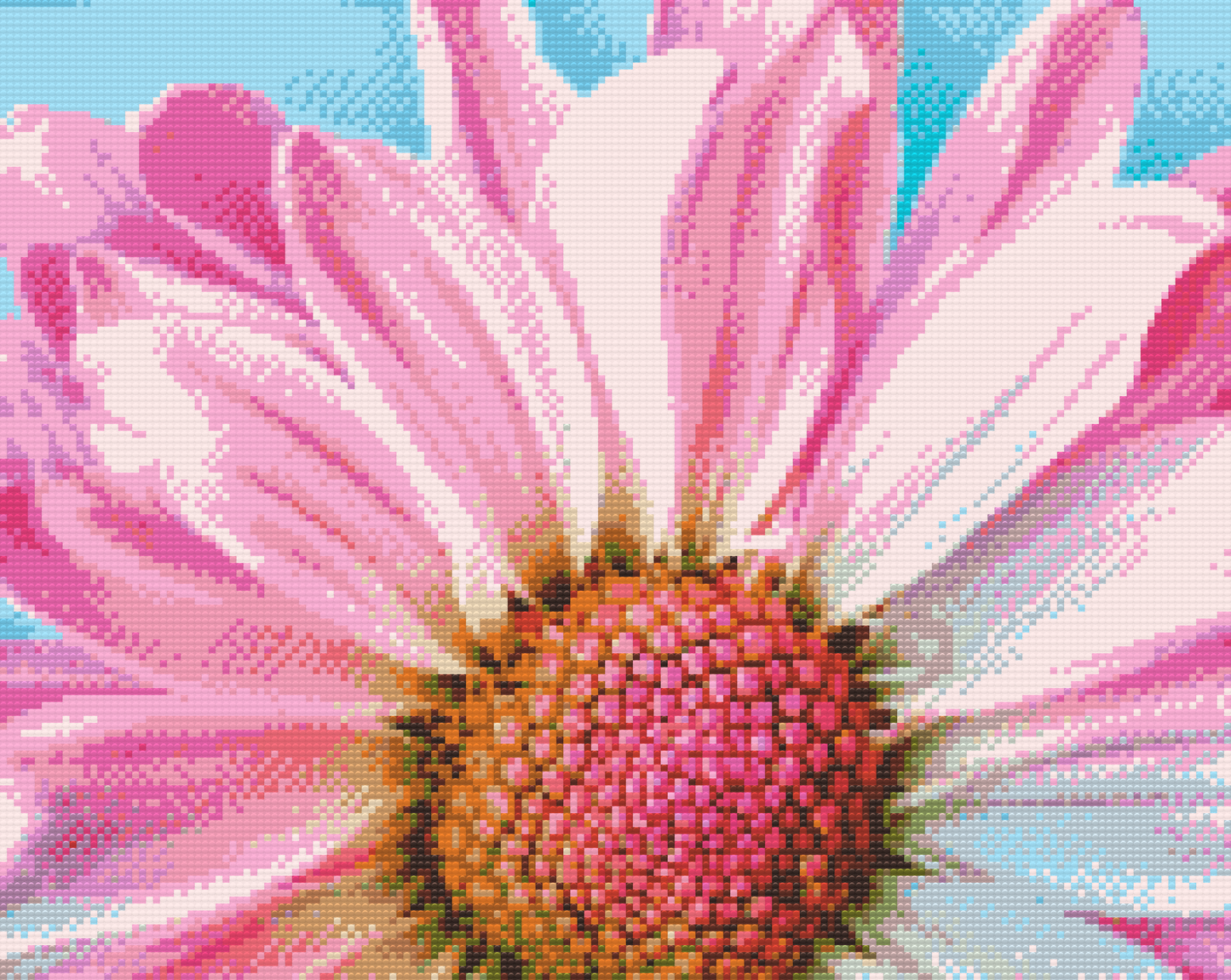 Diamond Paint - Blid lyserød blomst