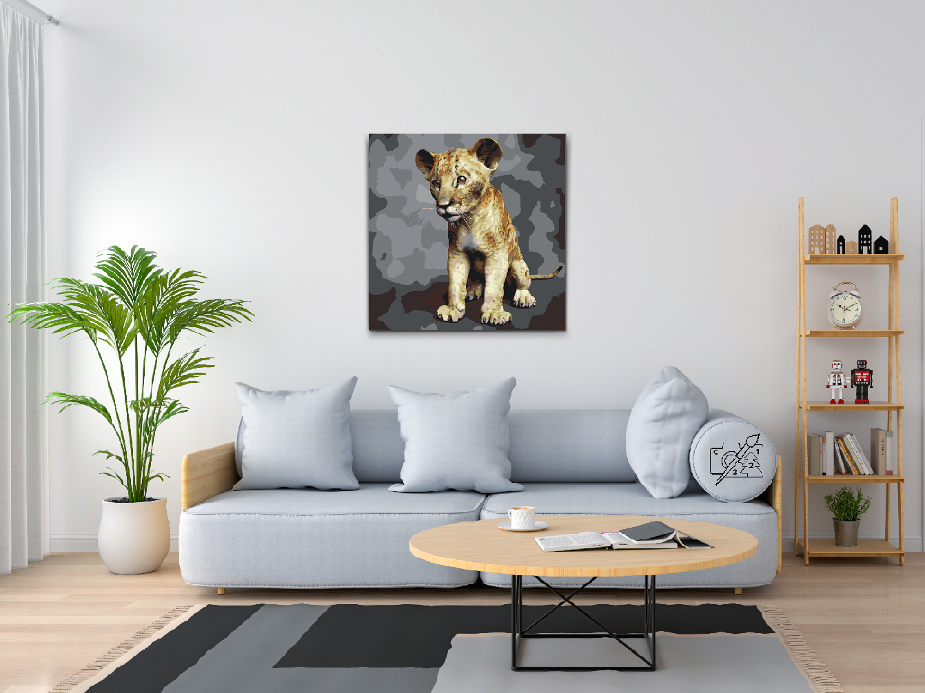 Paint by number - Lille Simba