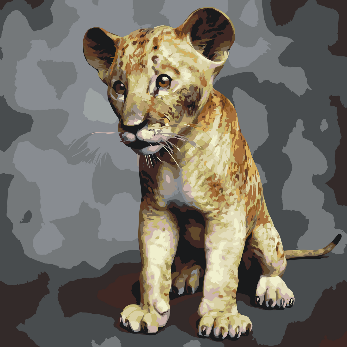 Paint by number - Lille Simba