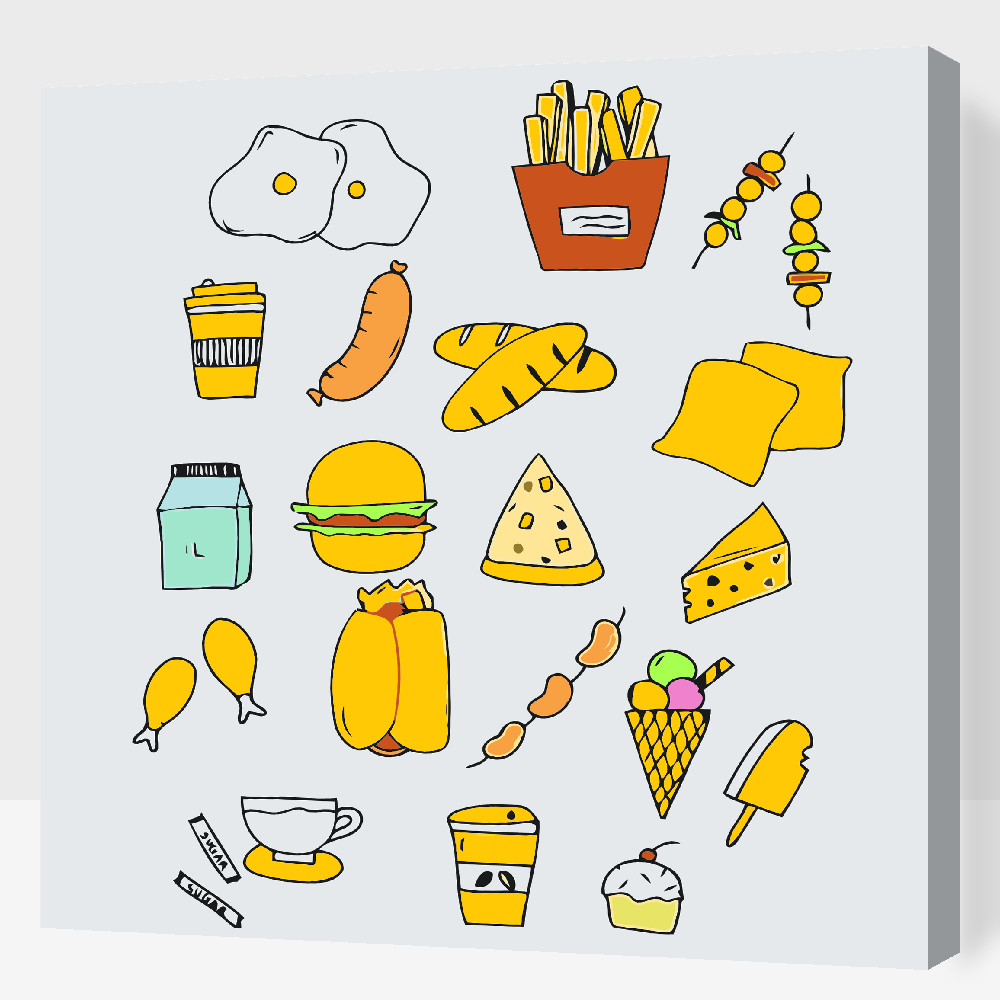 Paint by number - Snack