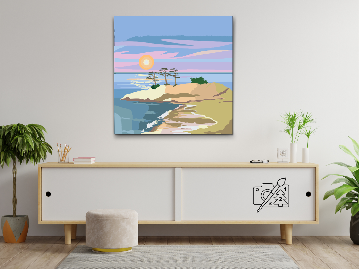 Paint by number - Ferie på øen