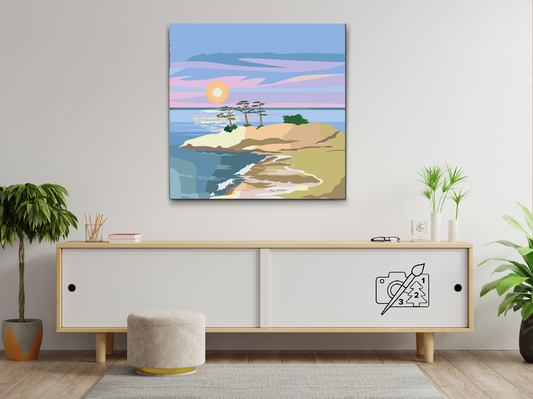 Paint by number - Ferie på øen