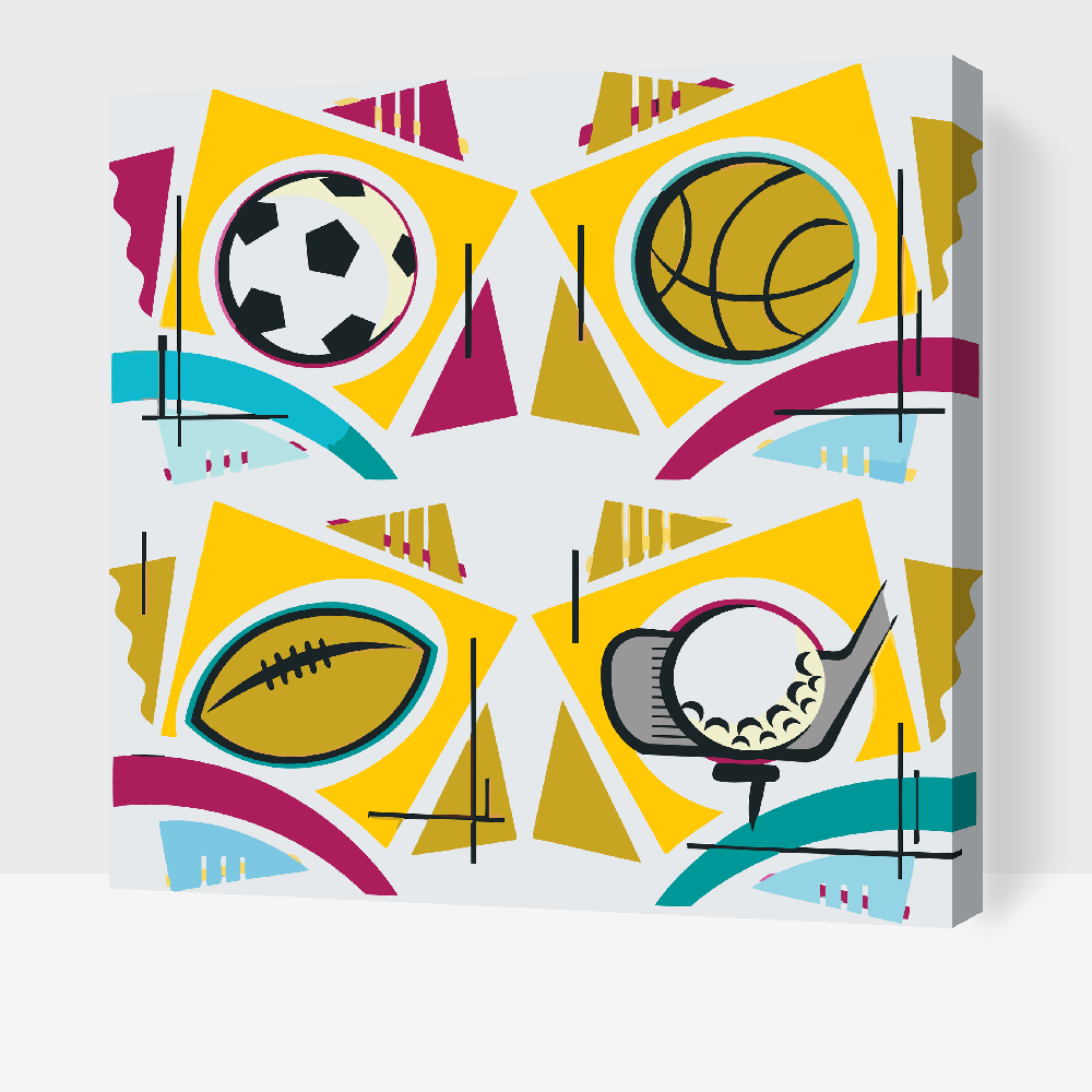 Paint by number - Mix af Sports 5
