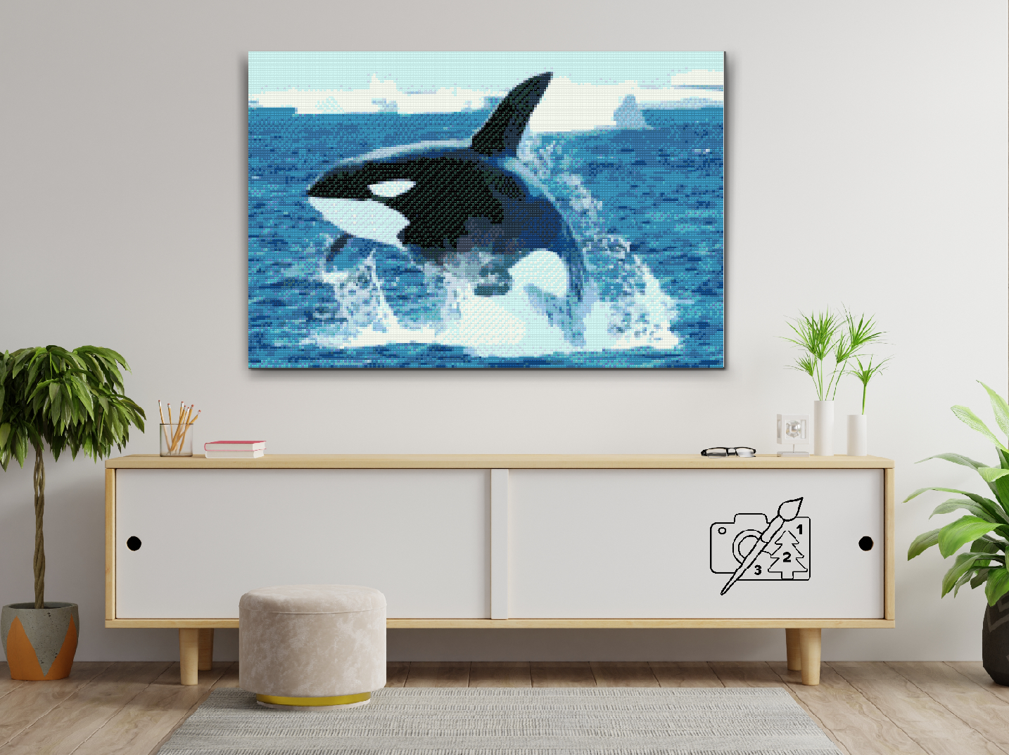Diamond Paint - Orca Jump