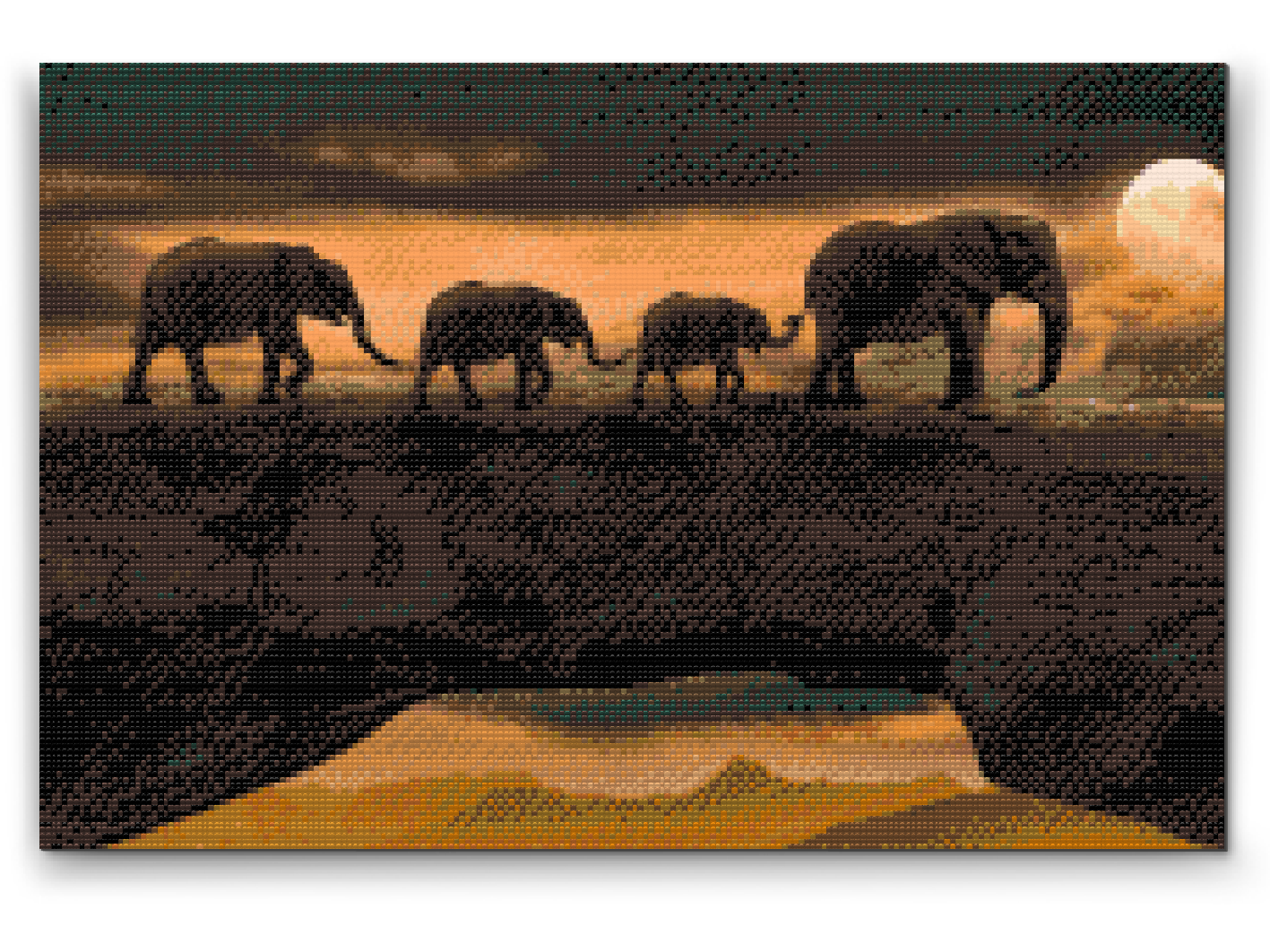 Diamond Paint - Vandrer med elefanter