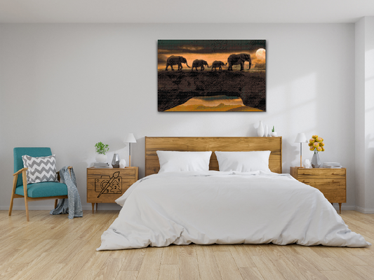 Diamond Paint - Vandrer med elefanter