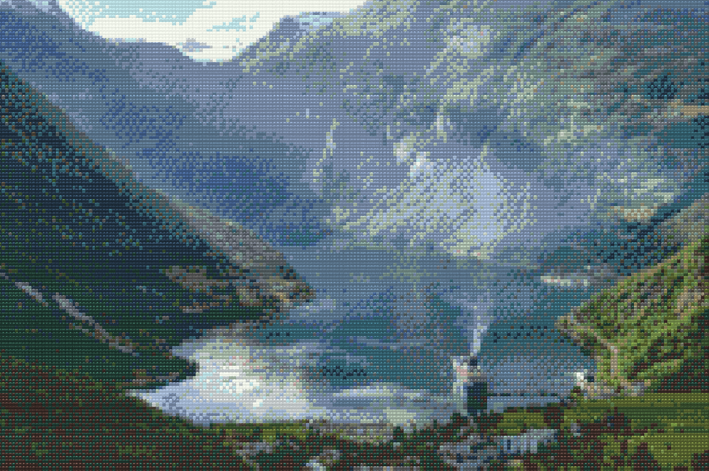 Diamond Paint - Geirangerfjord, Norge