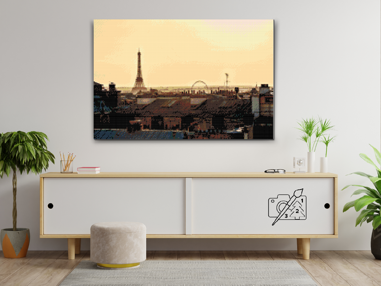 Diamond Paint - Paris ved daggry