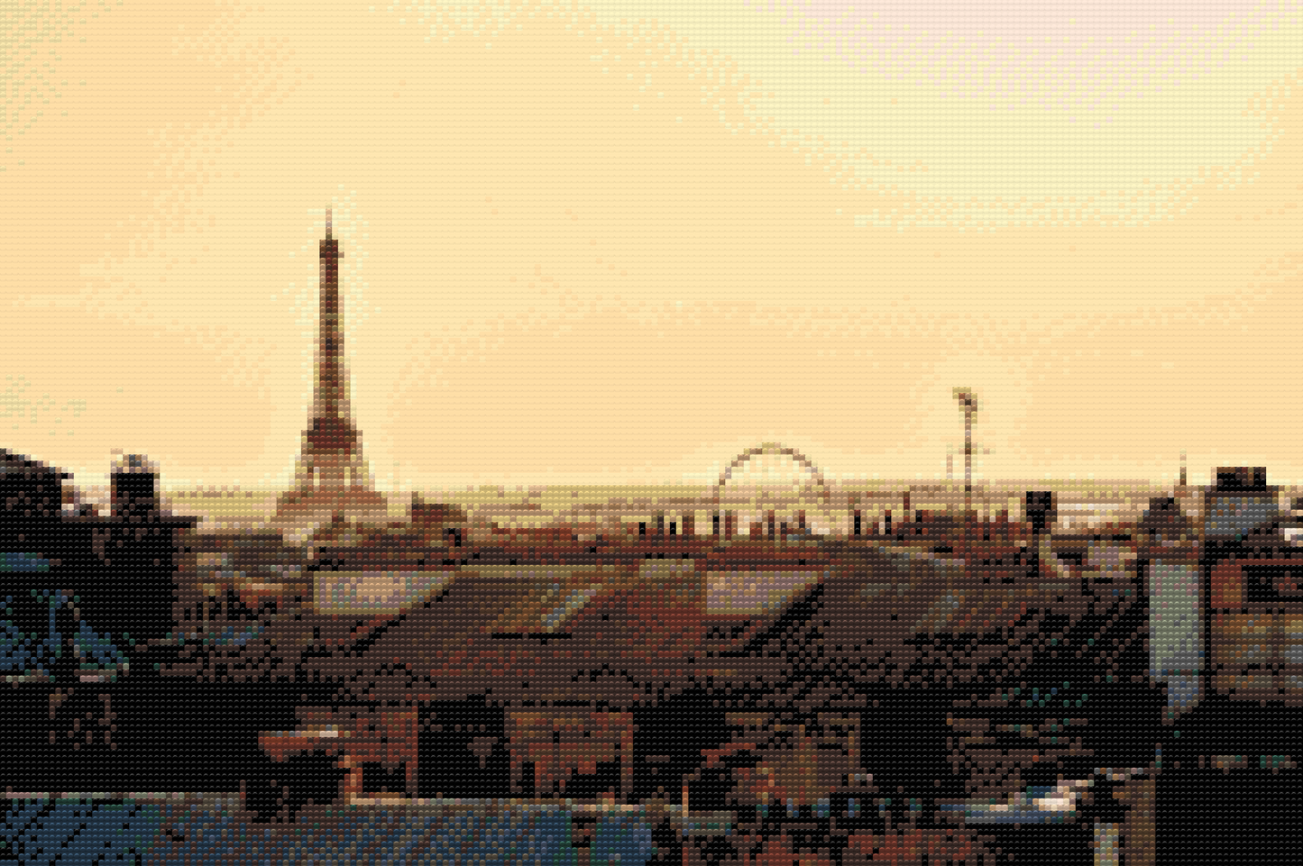 Diamond Paint - Paris ved daggry