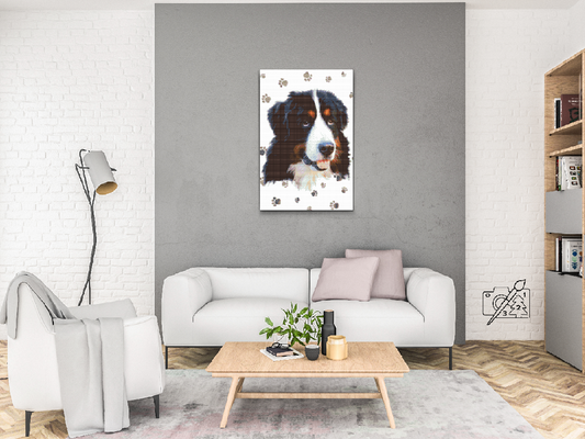 Diamond Paint - Hund med poter