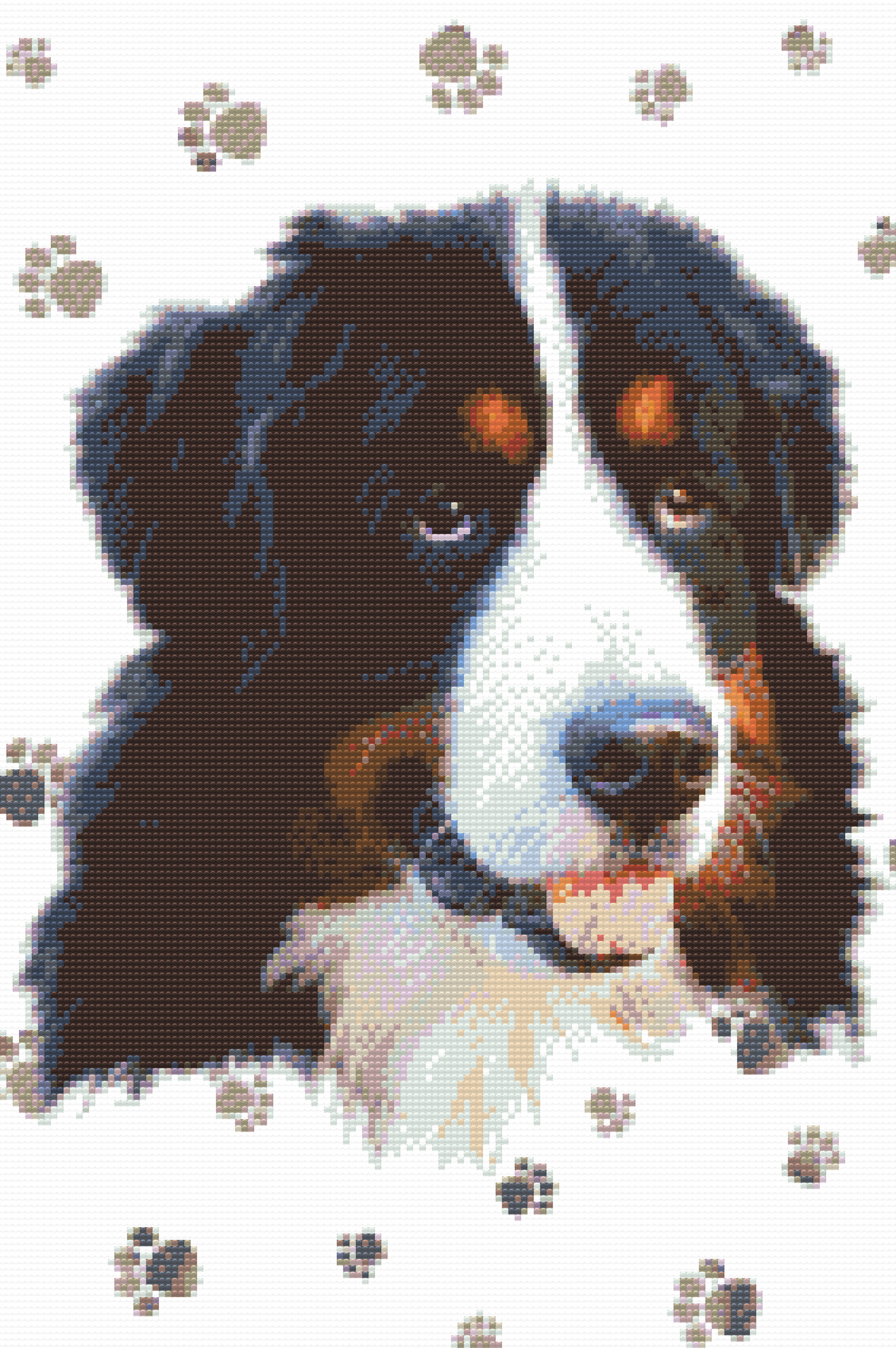 Diamond Paint - Hund med poter
