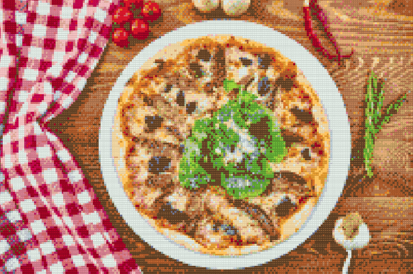 Diamond Paint - Frisk pizza