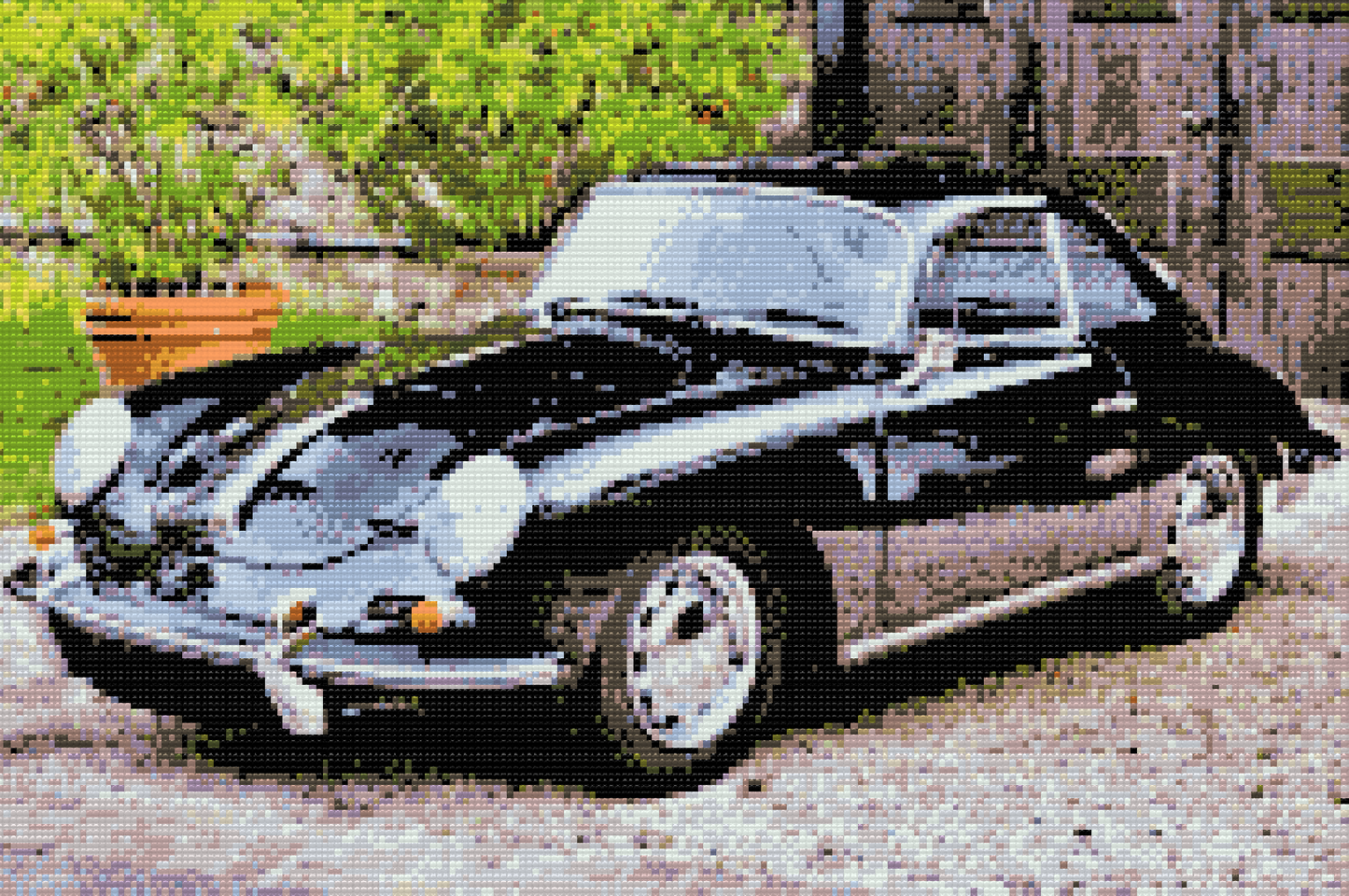 Diamond Paint - Gamle Porsche