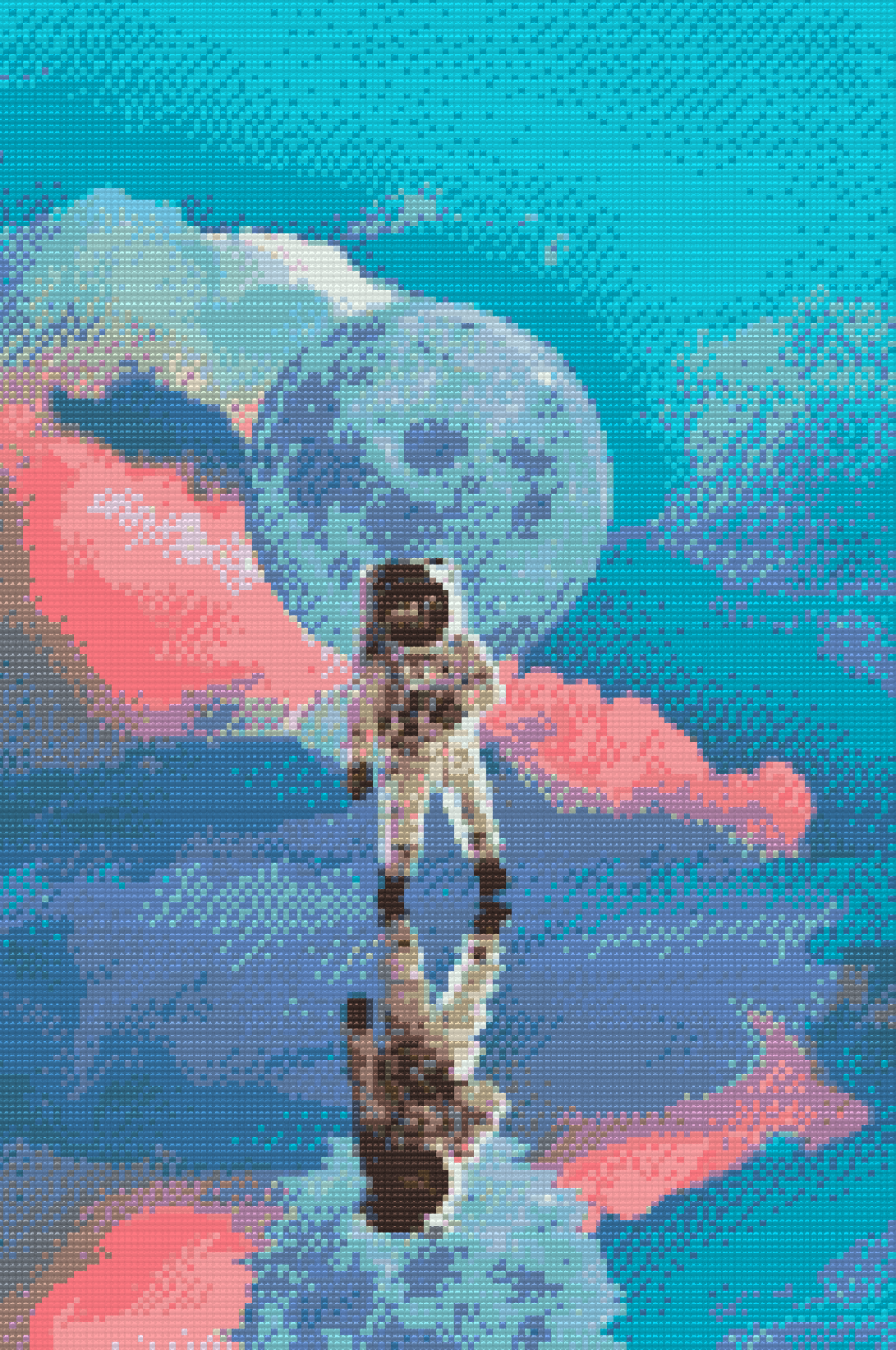 Diamond Paint - Astronaut på vandet