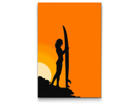 Diamond Paint - Surferkvinde