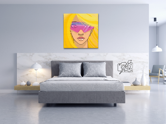 Diamond Paint - Charmerende blondine