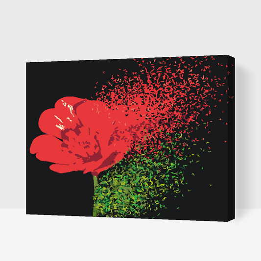 Paint by number - Blæst blomst