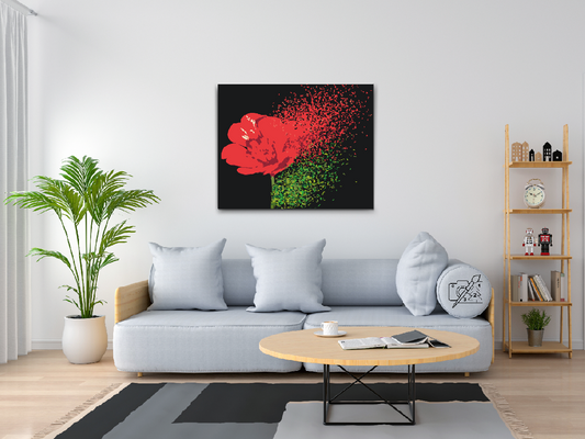 Paint by number - Blæst blomst