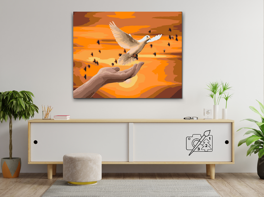 Paint by number - Hvid Due