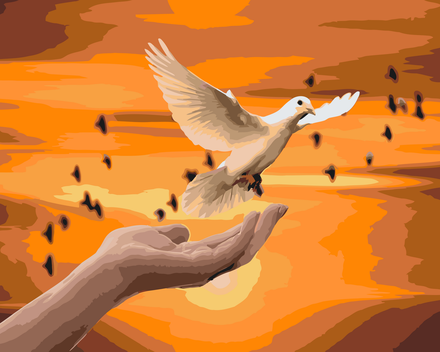 Paint by number - Hvid Due