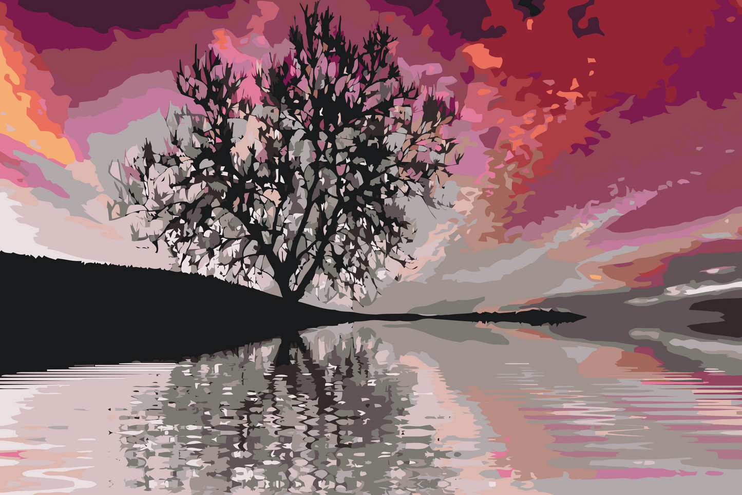 Paint by number - Aftenstemning