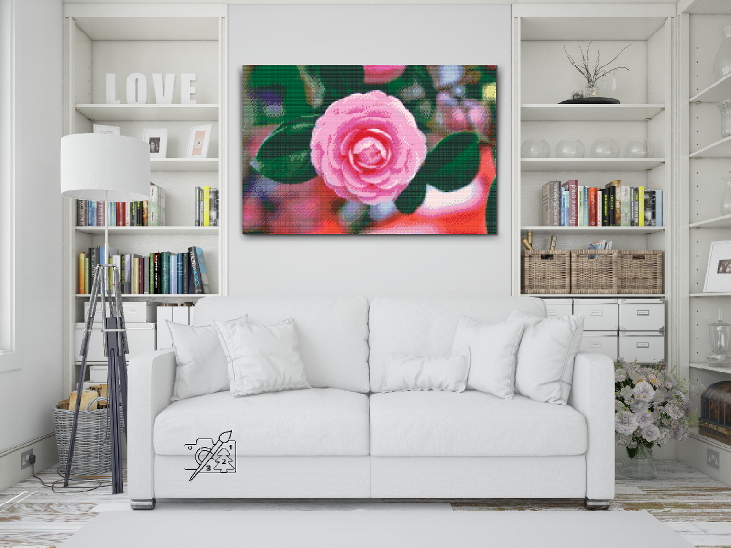 Diamond Paint - Pink Camellia