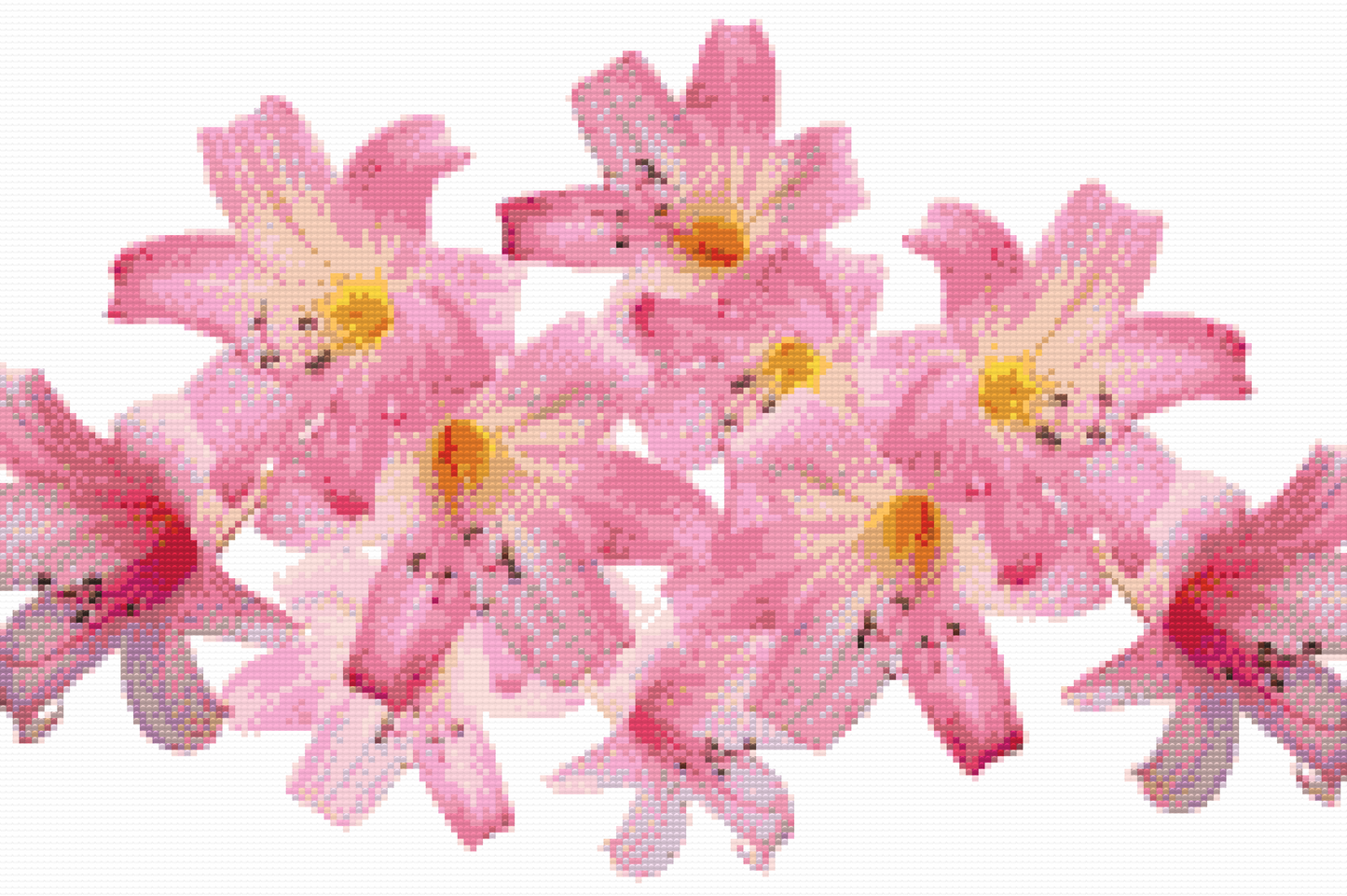 Diamond Paint - Pink Lilies 2