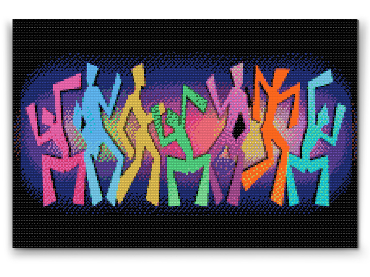 Diamond Paint - Farverig dans