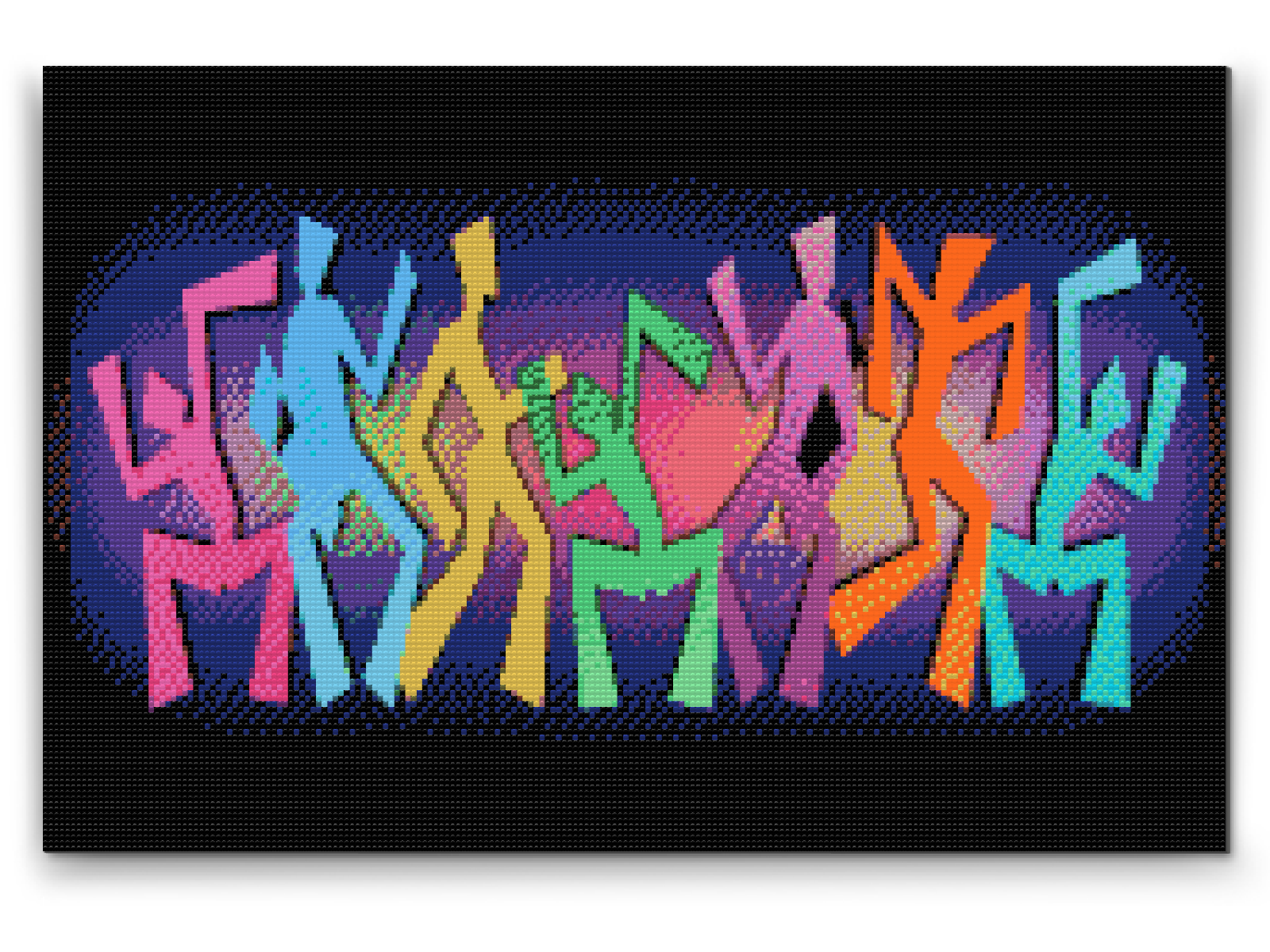 Diamond Paint - Farverig dans