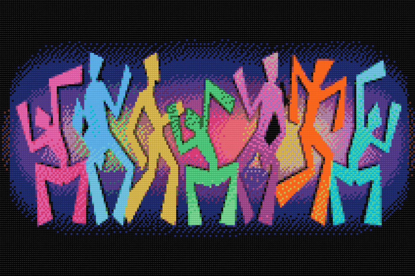 Diamond Paint - Farverig dans