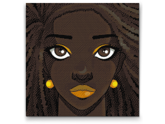 Diamond Paint - Afro-kvinde