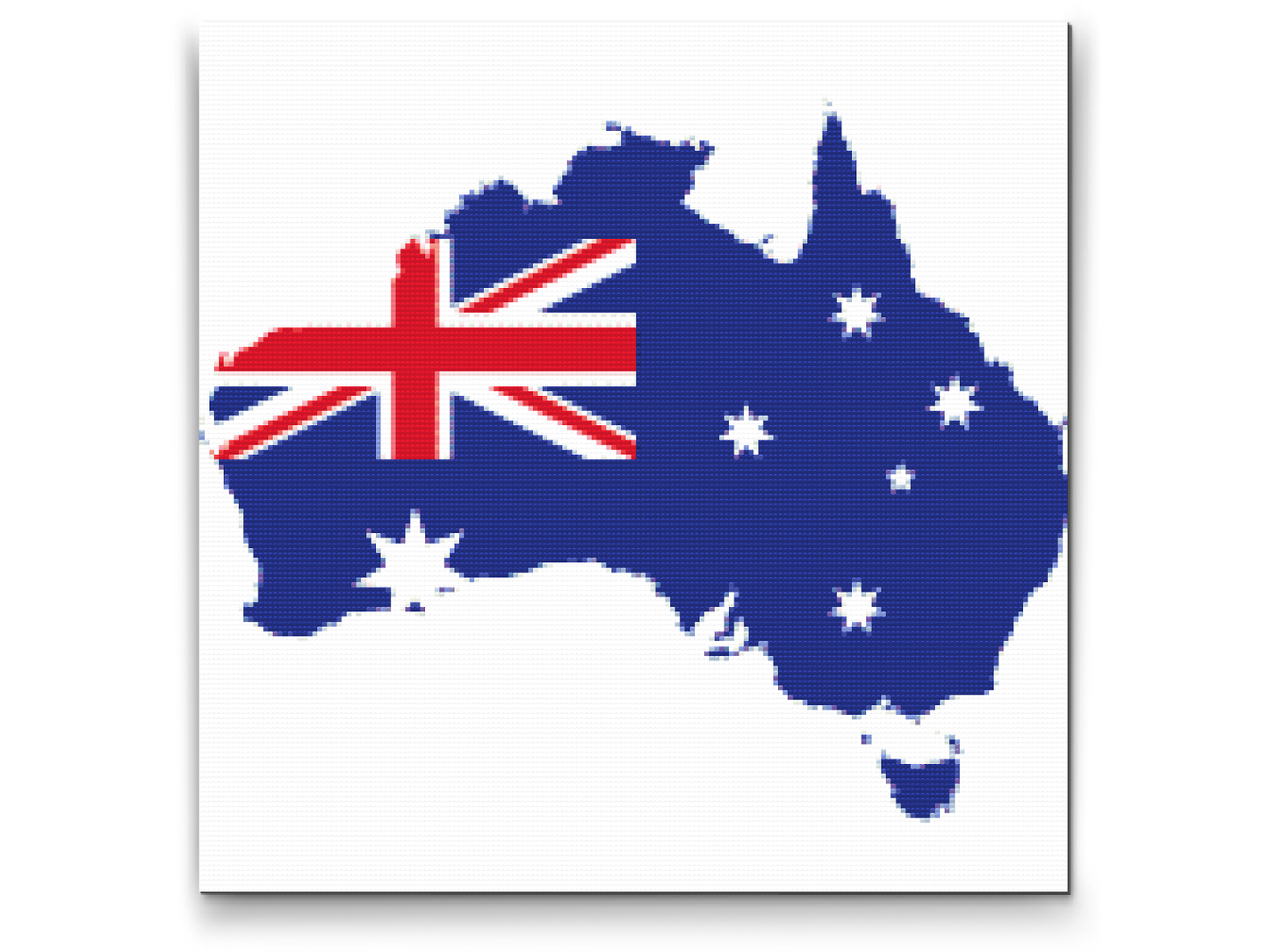 Diamond Paint - Kort over Australien