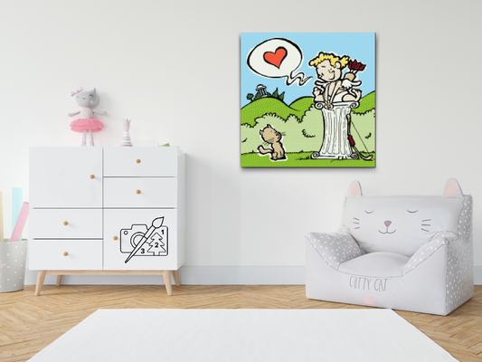 Diamond Paint - Amor og Kitty