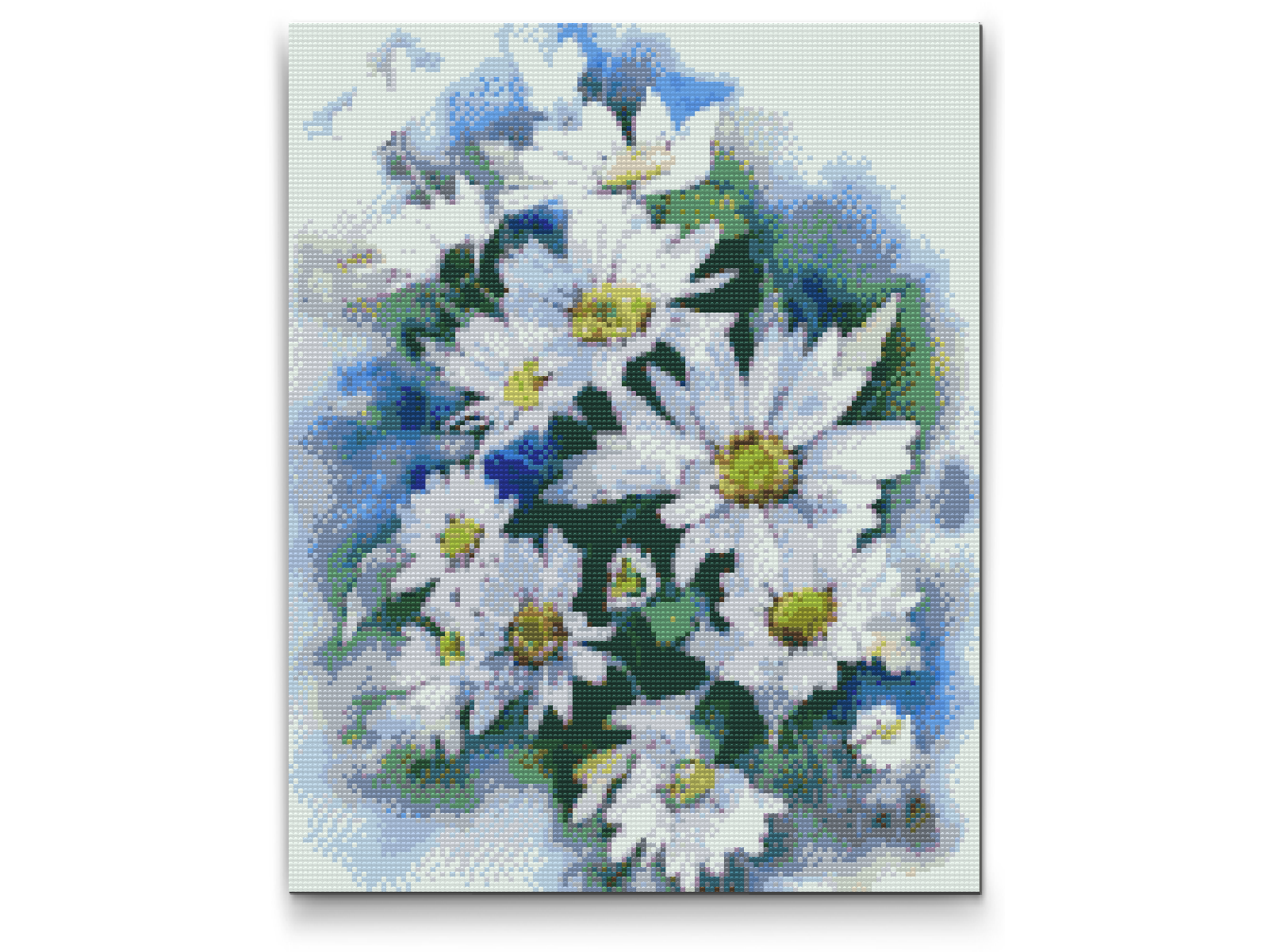 Diamond Paint - Efterårsblomst, hvid aster