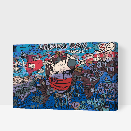 Paint by number - Lennon-muren