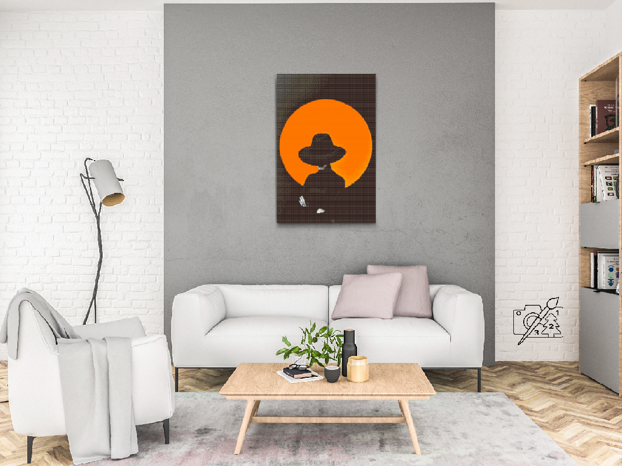 Diamond Paint - Den mystiske kvinde med hatten