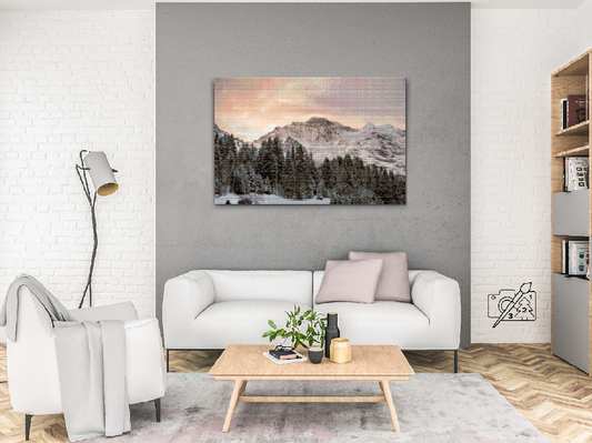 Diamond Paint - Schweiziske Alper Jungfrau