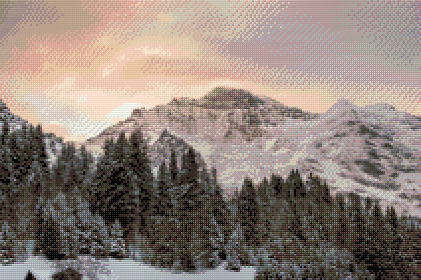 Diamond Paint - Schweiziske Alper Jungfrau