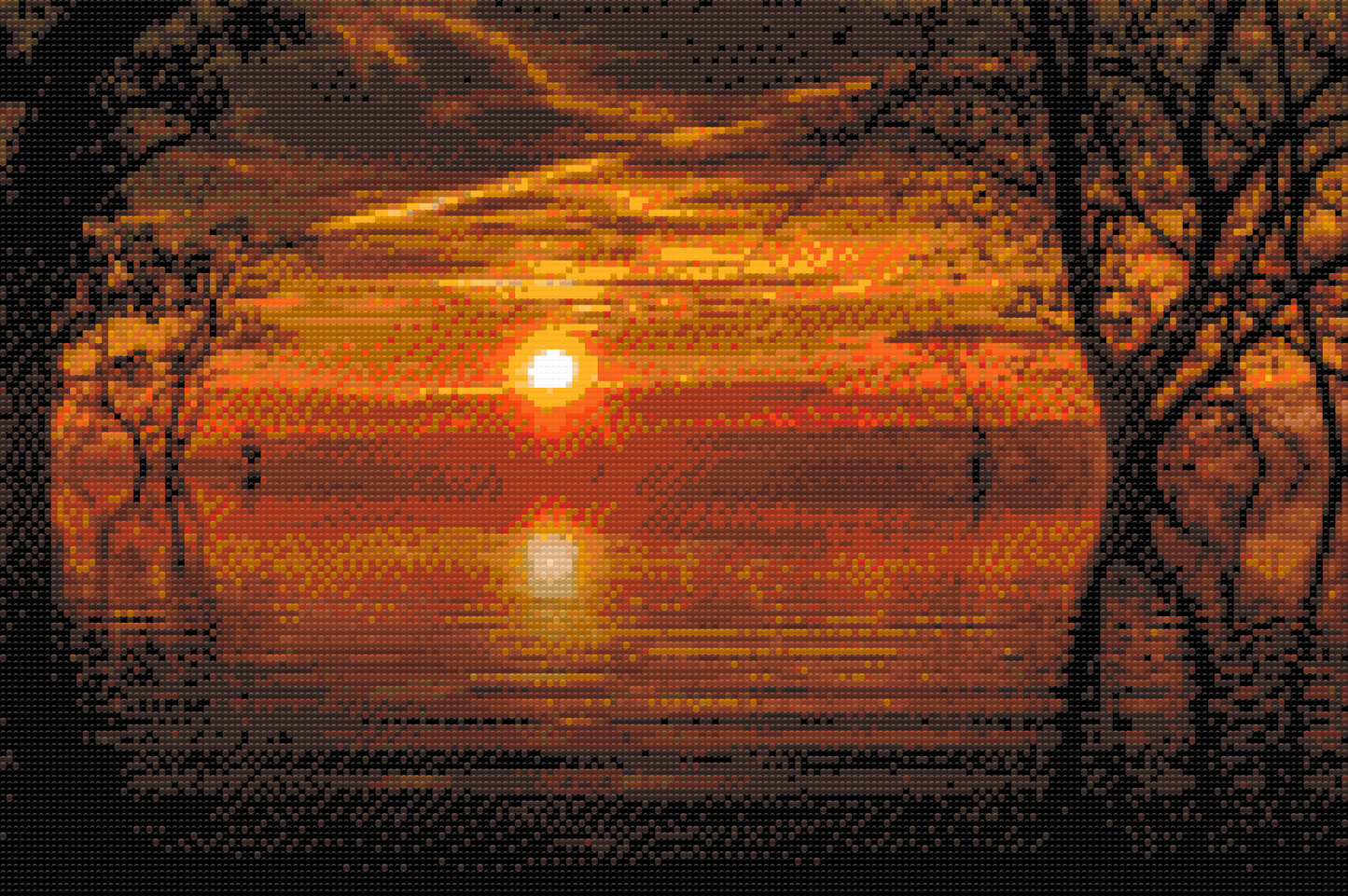 Diamond Paint - Magisk solnedgang