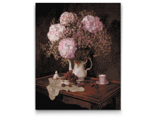 Diamond Paint - Buket hortensiaer