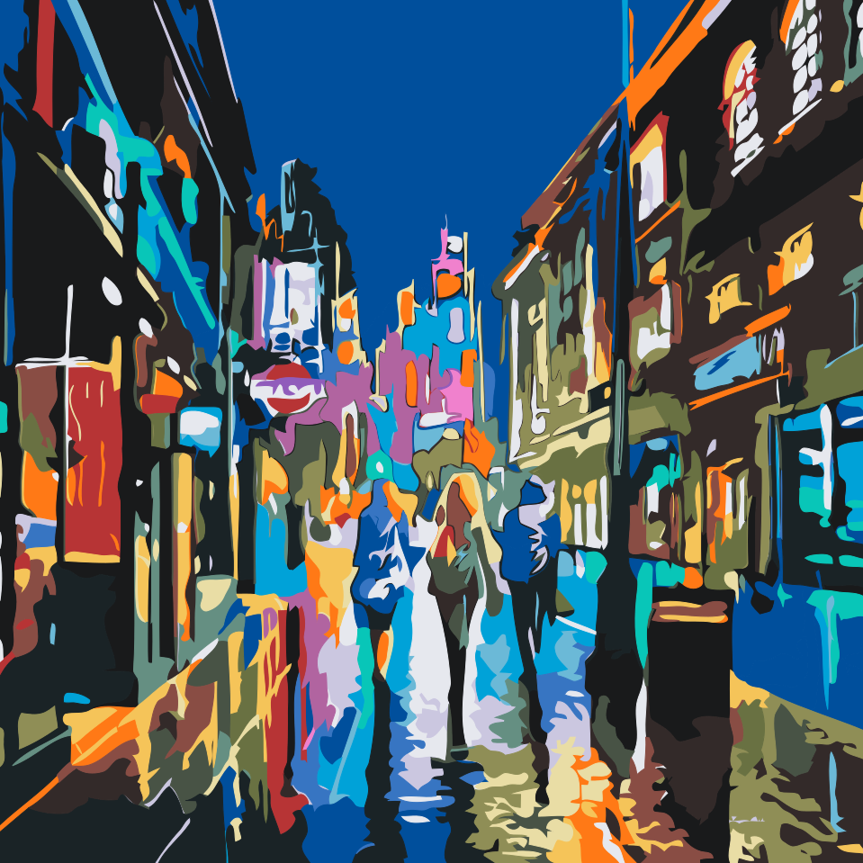 Paint by number - Kvinder i byen