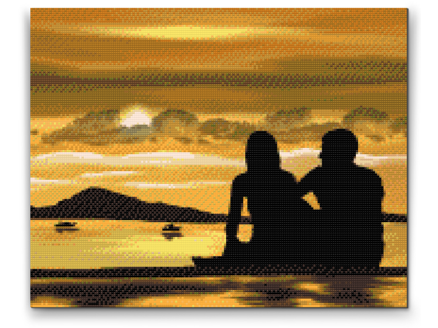 Diamond Paint - Par ved solnedgang 2