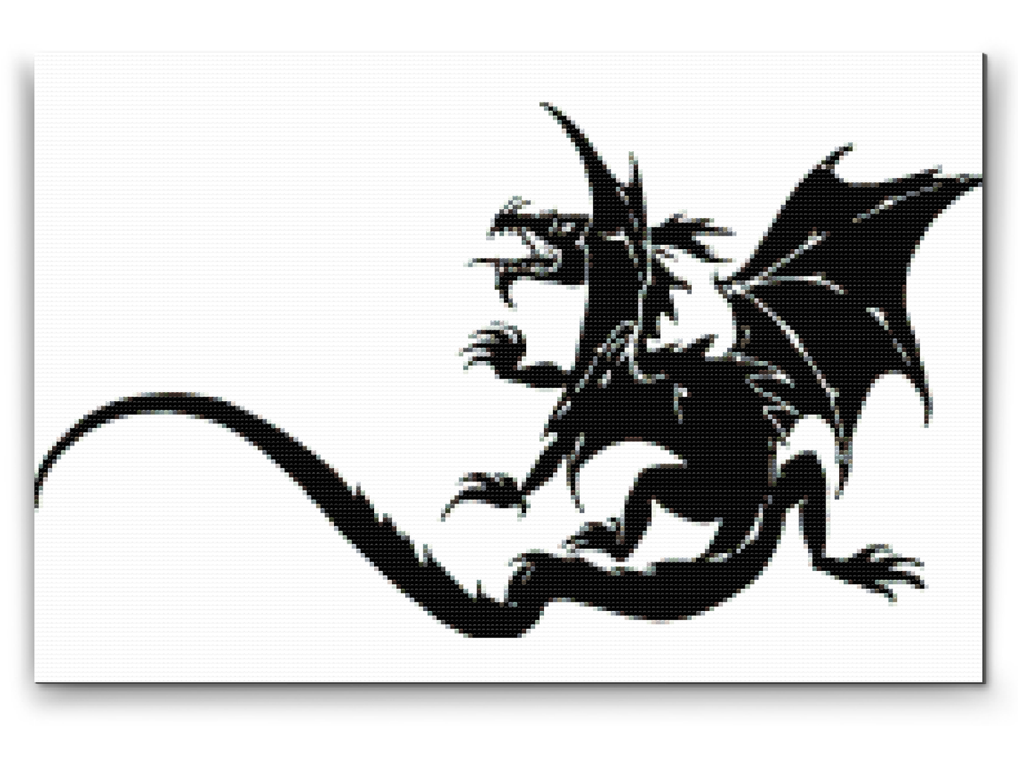Diamond Paint - B/W Dragon