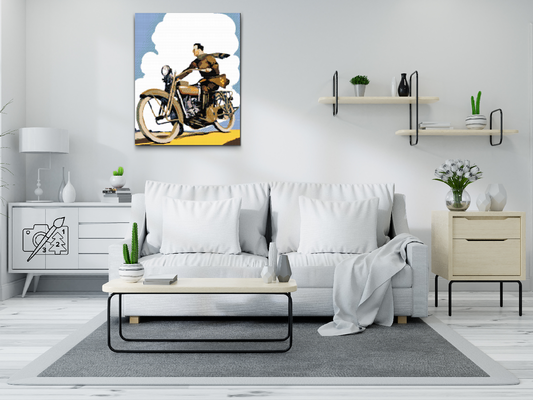 Diamond Paint - Retro Motorcyklist