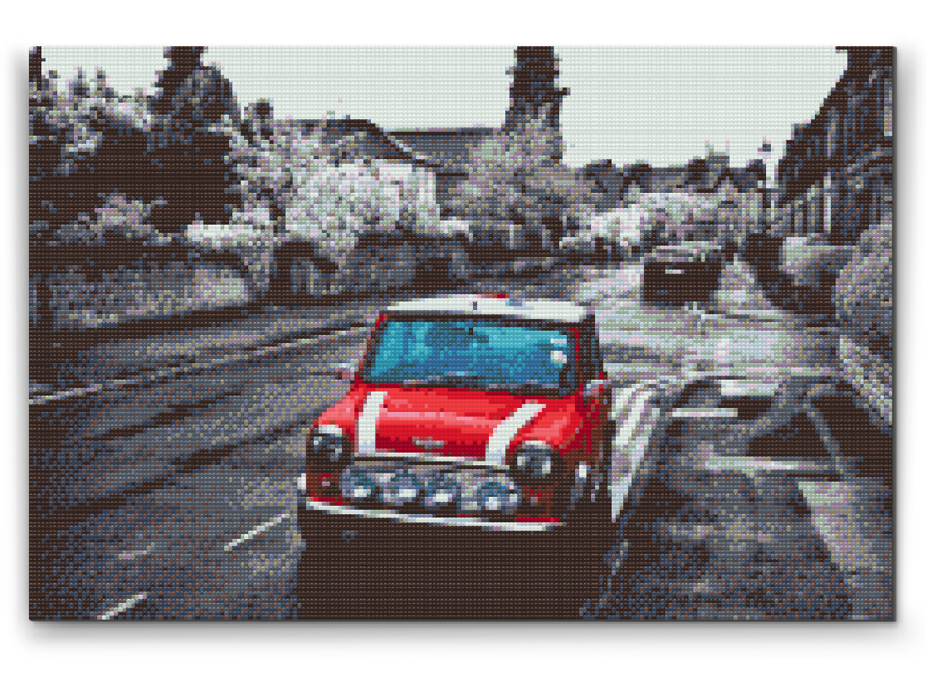 Diamond Paint - Minicooper på vejen