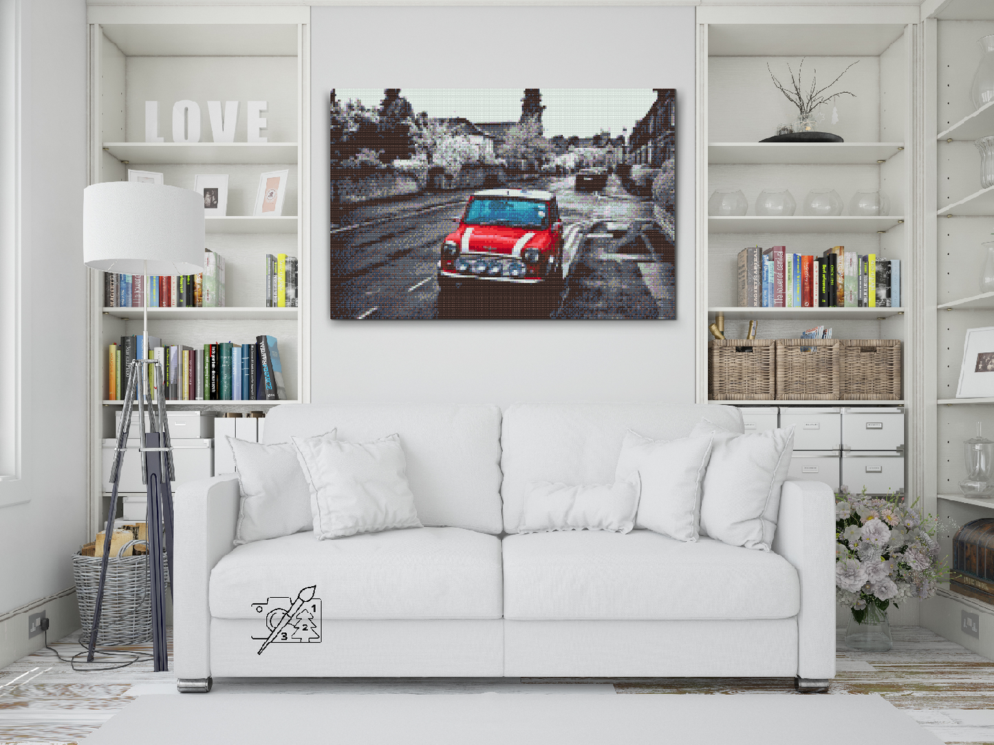 Diamond Paint - Minicooper på vejen
