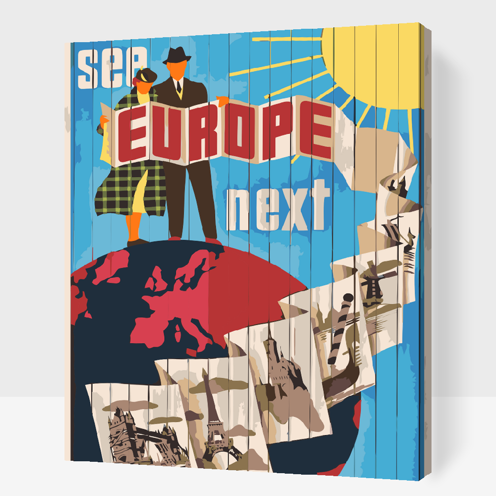 Paint by number - Rejser rundt i Europa